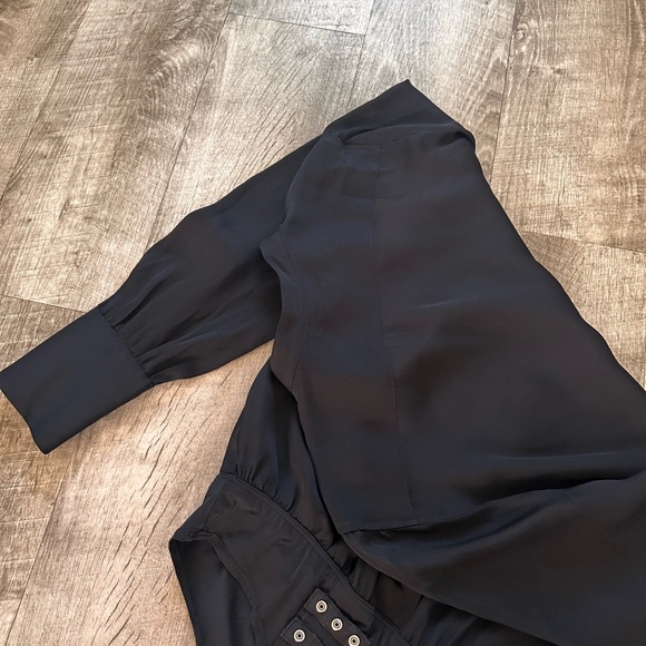 J Crew Ashton 100% Silk Button Down Blouse Shirt Bodysuit Size 0 - Picture 16 of 16